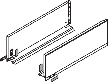 Legrabox pure Zargen-Set C  Terraschwarz - <p>Zargenhöhe 177mm</p>
