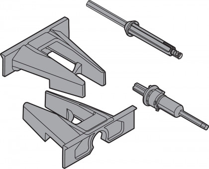 Blum Tip-On-Synchronisierung Ritzel-Set - Tip-On-Synchronisierung Ritzel-Set
R7037 staubgrau, T57.7400.01