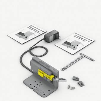 Blum SERVO-DRIVE Uno Set - Blum Servo-Drive uno 
für stehende Mülllösungen, Stecker E, 
Sprachpaket A, R7037 staubgrau, 
Z10NA30EA