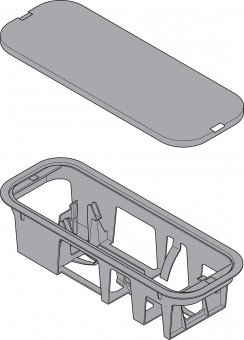 Servo-Drive Netzgerätehalterung - Blum SERVO-DRIVE Netzgerätehalterung
RAL 7037 Bodenmontage, Z10NG000