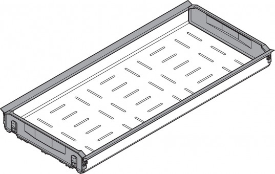Orga-Line für Tandembox Flaschenwanne - Blum Orga-Line Flaschenwanne
für Tandembox 
Edelstahl, NL= 650mm, KB 300mm
Z48.30B0I9