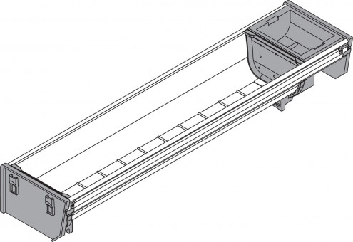 Orga-Line für Tandembox Einzel-Sets BI - Blum Orga-Line Schalen-Set 
Korpusbreite 275-299 mm, 
NL änge 600 mm ZSI.600BI1N