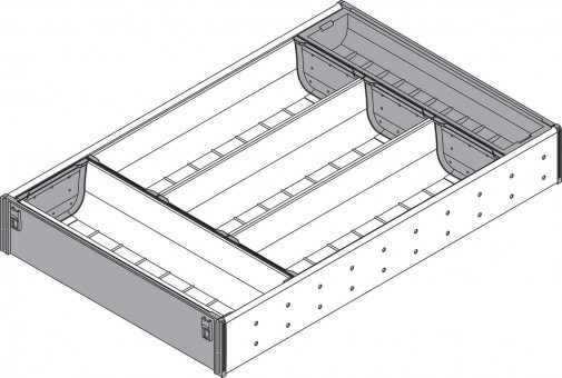 Blum Orga-Line Schalen-Set - Blum Orga-Line Schalen-Set
für Tandembox Schubkasten
NL=600 mm, Breite=282 mm
für SPACE CORNER
ZSI.450BI3E