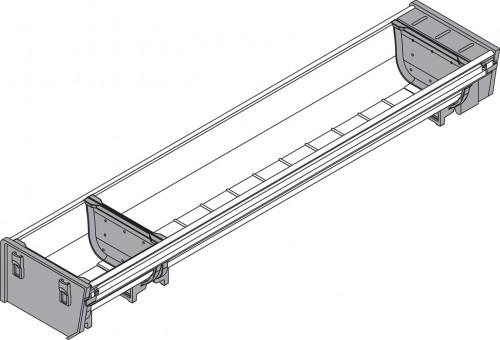 Blum Orga-Line Schalen-Set - Blum Orga-Line Schalen-Set
für Tandembox Schubkasten
NL=500mm, Breite=103mm
ZSI.500BI1N