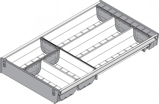 Blum Orga-Line Schalen-Set - Blum Orga-Line Schalen-Set
für Tandembox Schubkasten
NL=500mm, Breite=280mm
ZSI.500BI3