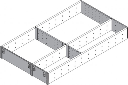 Blum Orga-Line Facheinteilung - Blum Orga-Line Facheinteilung
für Tandembox
NL= 500mm,  Breite 291mm
ZSI.500FI3