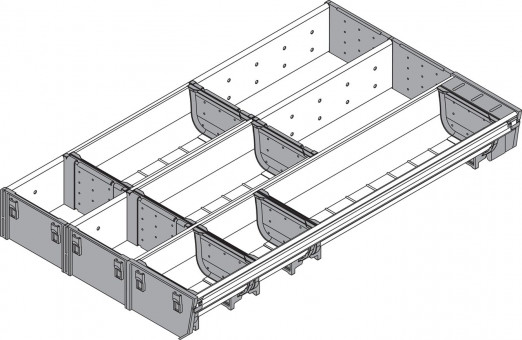 Blum Orga-Line Kombi-Set - Blum Orga-Line Kombi-Set:
Besteck- und Facheinteilung
NL= 500mm, Breite=297mm
ZSI.500MI3