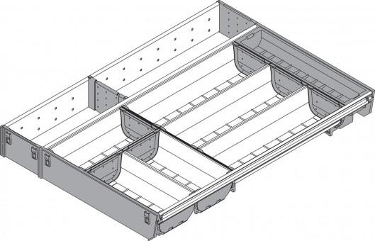 Blum Orga-Line Kombi-Set - Blum Orga-Line Kombi-Set:
Besteck- und Facheinteilung
NL=550mm, Breite=377mm
ZSI.550KI4