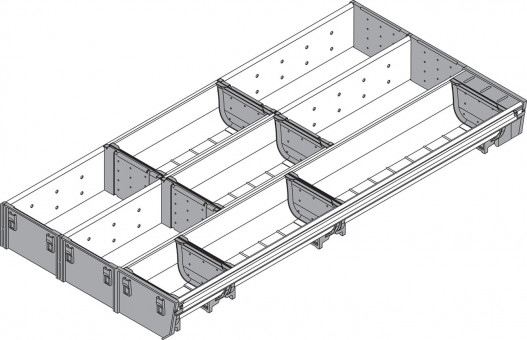 Blum Orga-Line Kombi-Set - Blum Orga-Line Kombi-Set:
Besteck- und Facheinteilung
NL= 600mm, Breite=297mm
ZSI.600MI3