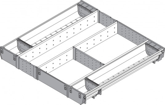 Blum Orga-Line Universal - Blum Orga-Line Universal
für Tandembox
NL= 500mm, Korpusbreite  600mm
ZSI.60VUI6