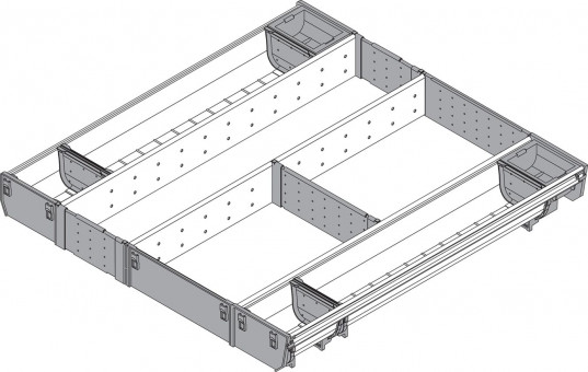 Blum Orga-Line Universal - Blum Orga-Line Universal
für Tandembox
NL= 550mm, Korpusbreite  600mm
ZSI.60VUI7