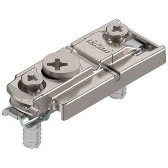 Blum Clip Montageplatte Expando Distanz 0 mm - Blum Clip-Montageplatte, gerade 
Distanz 0 mm verzink mit Exzenter HV EXPANDO, 
177H5400E