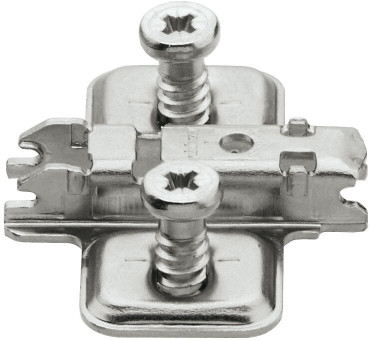 Clip top Kreuzmontageplatten Stahl mit vormontierten Systemschrauben