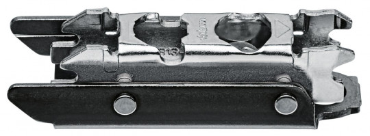 Blum Clip Kreuzmontageplatte Excenter Distanz 3 mm Stahl - Blum Clip-Montageplatte  m. Excenter-HV
Stahl gerade 3 mm Distanz f. Spax,
onyxschwarz, 175H3130