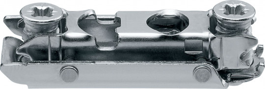 Clip top Gerade Exzenter Montageplatten mit vormontierten Systemschrauben