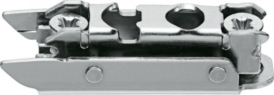 Blum Clip Kreuzmontageplatte Excenter Distanz 3 mm Stahl - Blum Clip-Montageplatte  m. Excenter-HV 
Stahl gerade 3mm Distanz m.Sys-Schrauben, 
175H4130