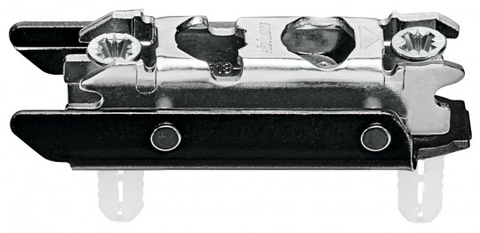 Blum Clip Montageplatte Expando Distanz 3 mm - Blum Clip-Montageplatte gerade,3 mm Distanz,
Stahl, EXPANDO, HV: Exzenter, 
onyxschwarz, 177H3130E
