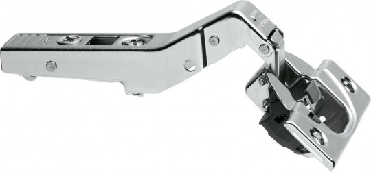 Blum Clip top Blumotion Winkelscharnier - Blum Clip top Blumotion Winkelscharnier 45° I,
halbaufschlagend, Topf: Schrauben, vernickelt  
79B9658