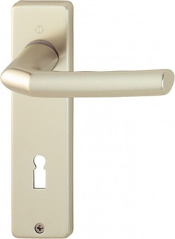 Hoppe Birmingham Alu F2 - <p><span style="background-color:white">Kurzschildgarnitur aus neusilberfarbig eloxiertem Aluminium, Türstärke 37-42 mm</span></p>
