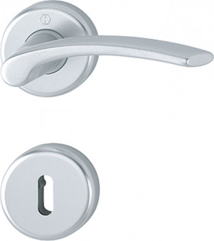 Hoppe Ibiza Alu F1 - <p><span style="background-color:white">Rosettengarnitur aus eloxiertem Aluminium, als BB- oder WC-Ausführung</span></p>
