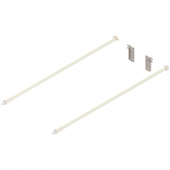 Blum Längsrelingset Inserta - Blum Längsrelingset Inserta 
mit Rückwandhalter für Metabox 
Stahl NL=450 mm RAL 9001
ZRE.421S.ID | 2