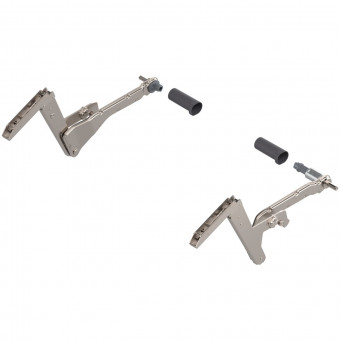 Blum Aventos HS Hochschwenkklappe - Blum Aventos HS Hochschwenkklappe,
Hebelpaket (Set), KH=350-800 mm, 
vernickelt, 20S3500.06 | 2
