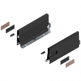 Tandembox Zargen-Set K Terraschwarz - <p>Zargenhöhe 115,8mm</p>
 | 2