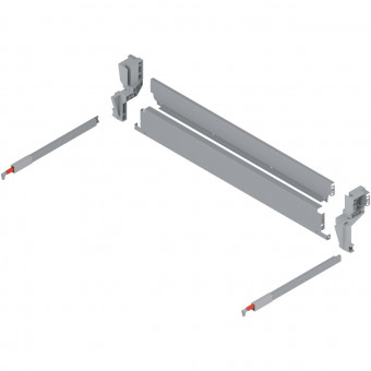 Blum Rückwand-Set Müll - Blum Rückwand-Set Müll 
KB 900 S 19 Rückwand, Verbindungsstück 
Aufnahme re/li Reling re/li, Z30M833S0W | 2
