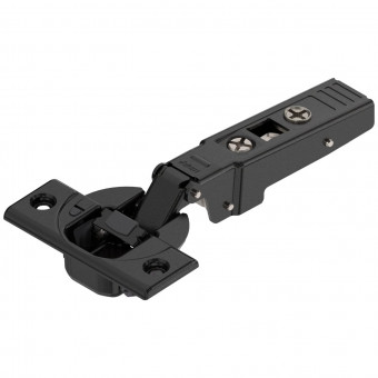 Blum Clip top Blumotion Profiltürscharnier 95° - Blum Clip top Blumotion Profiltür Scharnier 95° 
Eckanschlag mit Feder zum Anschrauben, 
onyxschwarz, 71B9550 | 2