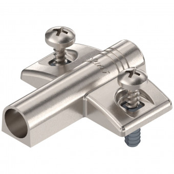 Blum. Kreuzadapterplatte 37/32 - Blum. Kreuzadapterplatte 
37/32 Expando mit vorm. Dübel Zink,
vernickelt, 970.55E1 | 2
