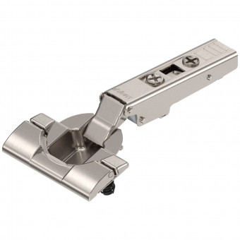Blum Clip top Möbel Scharnier, Eckanschlag Inserta - Blum Clip top Standardscharnier 110°, 
Eckanschlag, ohne Feder, Topf: Inserta, 
vernickelt, 70T3590.TL | 2