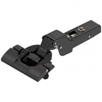 Blum Clip top Blumotion Standardscharnier onyxschwarz - Blum Clip top Blumotion Standardscharnier 110° Mittelanschlag mit Feder Inserta,
onyxschwarz, 71B3690 | 2