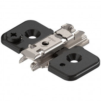 Blum Clip Kreuzmontageplatte Excenter Distanz 0 mm Stahl - Blum Clip Kreuzmontageplatte 
m.Excenter-HV Stahl 0 mm Distanz f.Spax, 
onyxschwarz, 173H7100 | 2