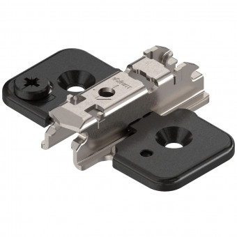 Blum Clip Kreuzmontageplatte Distanz 3 mm onyxschwarz - Blum Clip Montageplatte, kreuz, 3 mm, 
Stahl, Schrauben
HV: Exzenter, Onyxschwarz,
173H7130 | 2