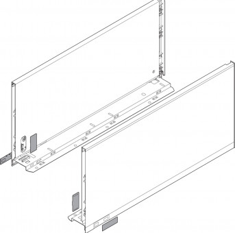 Legrabox  Zargen-Set F Seidenweiß - <p>Zargenhöhe 241mm</p>
 | 2