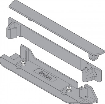 Blum SERVO-DRIVE Trägerprofil-aufnahme - Blum SERVO-DRIVE Trägerprofil-aufnahme
unten + hinten + +Abdeckung stehendes Travers
RAL 7037, Z10D01EA.01 | 2