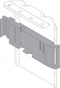 Blum SERVO-DRIVE Aufnahmewinkel - Blum SERVO-DRIVE Aufnahmewinkel
oben, mit vorm.Adapter Stahl (ohne Kabel),
Z10D6252 | 2