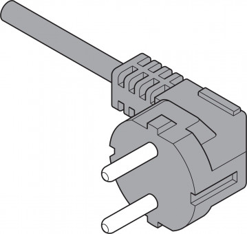 Blum SERVO-DRIVE Netzkabel 2 m - Blum Servo-Drive Netzkabel, 
Europa ohne UK, 2 m, schwarz, 
Z10M200E | 2