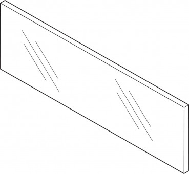 Blum Legrabox pure/free Glaseinschubelement 19er - Blum Legrabox pure/free 
Glaseinschubelement vorne für 
KB=1200mm/19er Seiten Höhe 138 mm, 
Klarglas, ZE7W1082G | 2