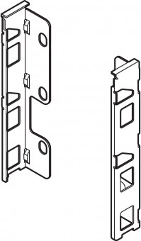 Legrabox Rückwandhalter-Set Höhe K - Blum Legrabox Holzrückwandhalter 
Höhe K (144 mm),  links/rechts 
terraschwarz ZB7K000S | 2