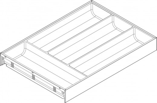 Ambia Line Besteckeinsatz Kunststoff 4 Fächer | 2