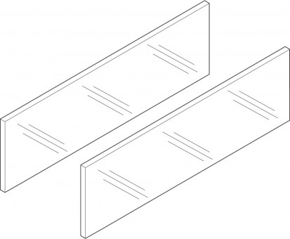Legrabox free Innenauszug Glaseinschubelement seitlich | 2