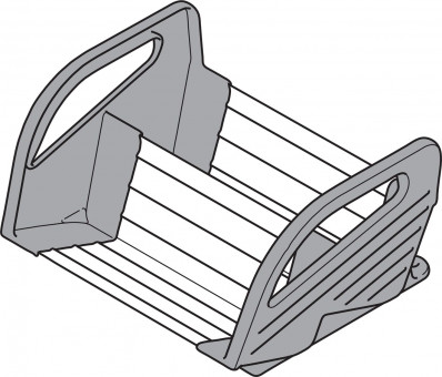 Orga-Line für Tandembox Gewürzhalter - Blum Orga-Line Gewürzhalter
für Korpusbreite 450 mm
inox / staubgrau, ZFZ.45G0I | 2