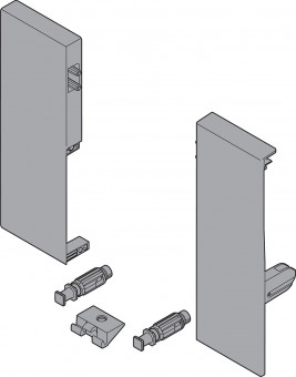 Blum Tandembox Fronthalter seidenweiß - Blum Tandembox Fronthalter, 
Höhe C, für Innenauszug mit 
1-fach Reling, links/rechts,
für Tandembox antaro, 
seidenweiß, ZIF.74C0 | 2