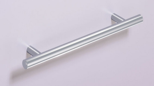 ProDecor Stangengriff Hale Edelstahl Optik geb. BA352mm - Pro Decor Stangengriff Hale Edelstahl Optik gebürstet BA352mm/H35mm/D12mm/L412mm 9070758 | 2