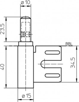 Simonswerk Variant Rahmenteil V8100WF HV Stop vernickelt - Simonswerk Variant Rahmenteil V8100WF HV Stop 
2-teilig / für gefälzte und ungefälzte Türen an Stahlzargen / wartungsfrei 
Rollendurchmesser 15mm / Stiftdurchmesser 10mm 
mit 4 mm Höhenverstellung und Bremsfunktion für Stahlzargen
vernickelt
5 011211 0 01 | 2