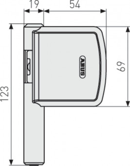 Abus schwenkbare Scharnierseitensicherung FAS 101W - Abus Schwenkbare Scharnierseitensicherung 
FAS 101 W   
weiss SB   
24491-9 | 3