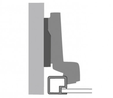Alu-Rahmenscharn.Interm. 9936 - Alu-Rahmenscharn.Intermat 9936 
95° Kröpf.16mm 0077729 | 3