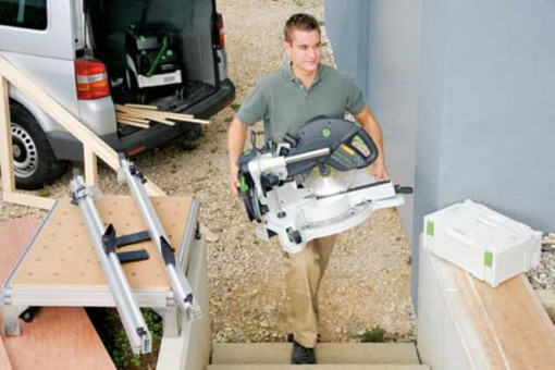 Festool Kapp-Zugsäge KS120 REB 575302 - Festool Kapp-Zugsäge KS120 REB
1600 Watt  
21,5 kg KS-Blatt 260Z60
Winkelschmiege, Werkstückklemme, 
575302 | 4